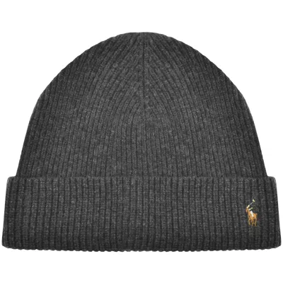 Polo Ralph Lauren Ralph Lauren Signatue Cuff Beanie Hat Grey