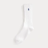 Polo Ralph Lauren Signature Pony Cotton-blend Crew Socks In White