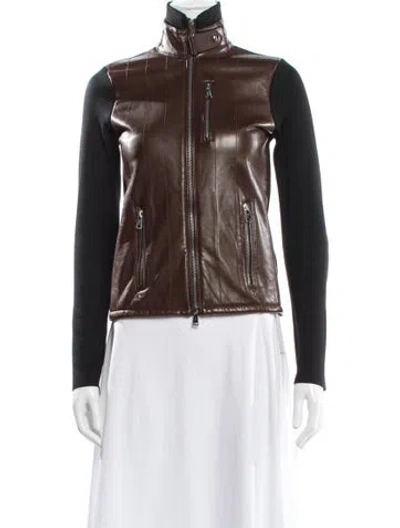 Pre-owned Ralph Lauren Silk Biker Jacket In Multi