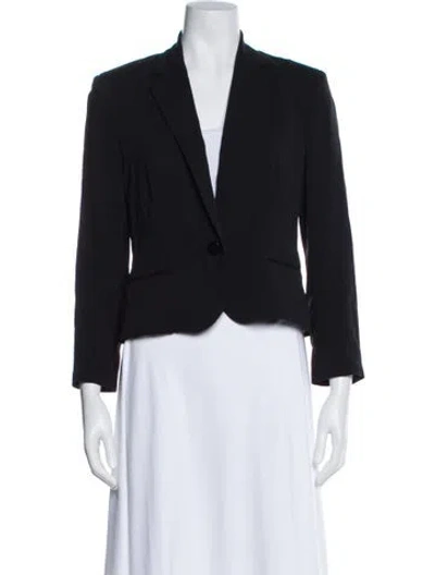 Pre-owned Ralph Lauren Silk Blazer In Black
