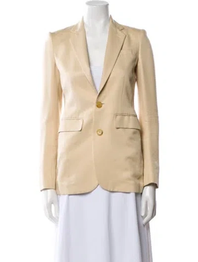 Pre-owned Ralph Lauren Silk Blazer In Neutral