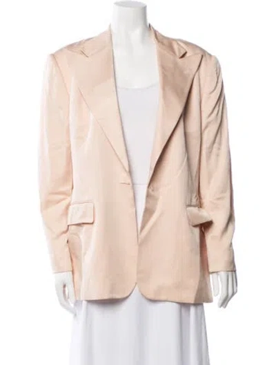 Pre-owned Ralph Lauren Silk Blazer In Pink