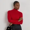 Ralph Lauren Silk-blend Turtleneck Sweater In Multi