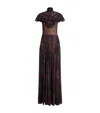 Ralph Lauren Silk Chiffon Cressida Gown In Brown