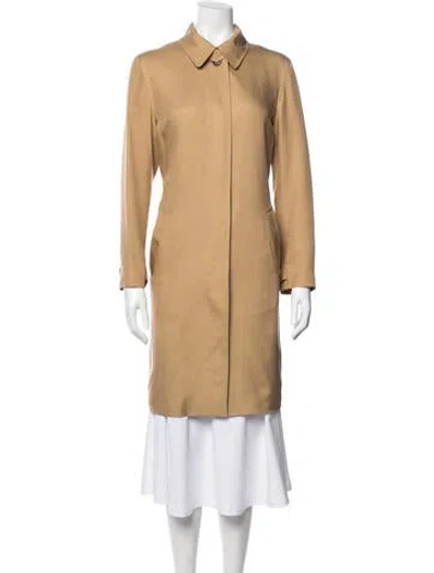 Pre-owned Ralph Lauren Silk Coat In Neutral