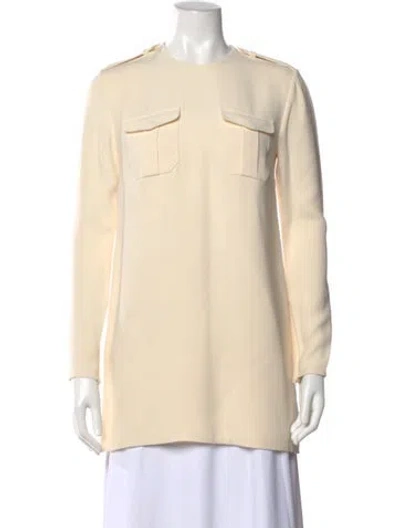 Pre-owned Ralph Lauren Silk Crew Neck Tunic In Neutral