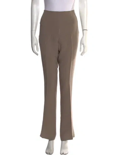 Pre-owned Ralph Lauren Silk Flared Pants In Brown