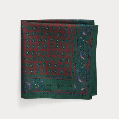 Ralph Lauren Silk Foulard Pocket Square In Multi