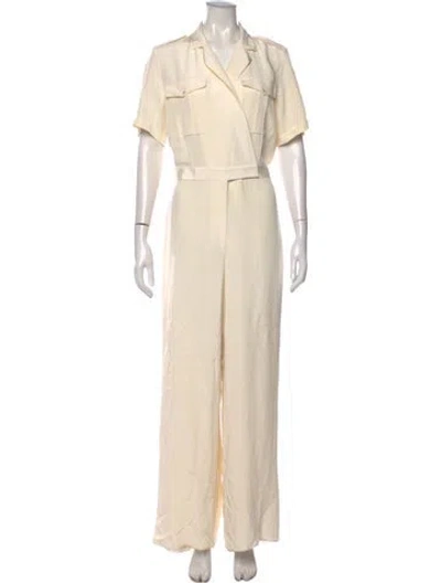 Pre-owned Ralph Lauren Silk Jumpsuit In Neutral