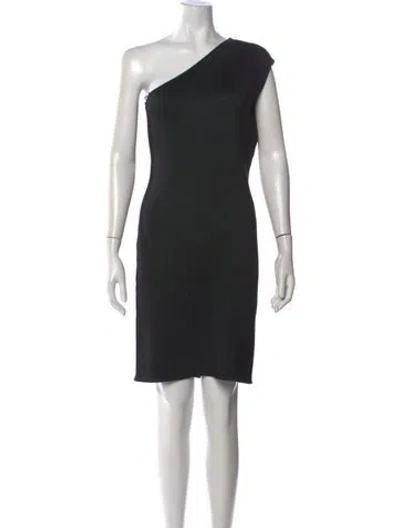 Pre-owned Ralph Lauren Silk Knee-length Dress In Black