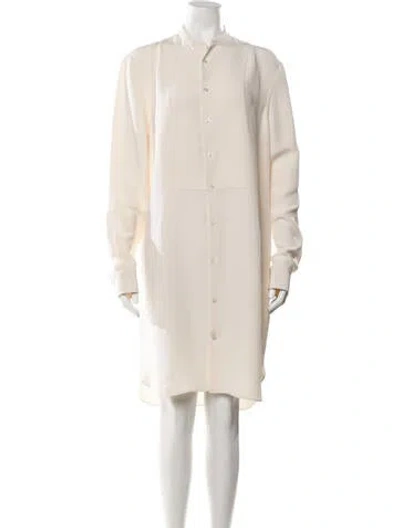 Pre-owned Ralph Lauren Silk Knee-length Dress In Neutral