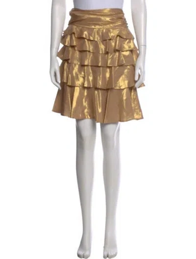 Pre-owned Ralph Lauren Silk Knee-length Skirt