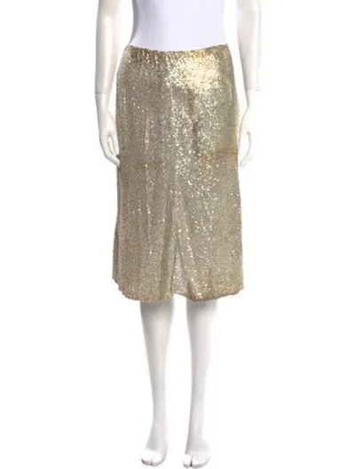 Pre-owned Ralph Lauren Silk Knee-length Skirt