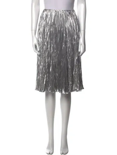 Pre-owned Ralph Lauren Silk Knee-length Skirt W/ Tags