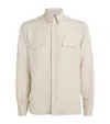 Ralph Lauren Silk-linen Pocket-detail Shirt In Multi