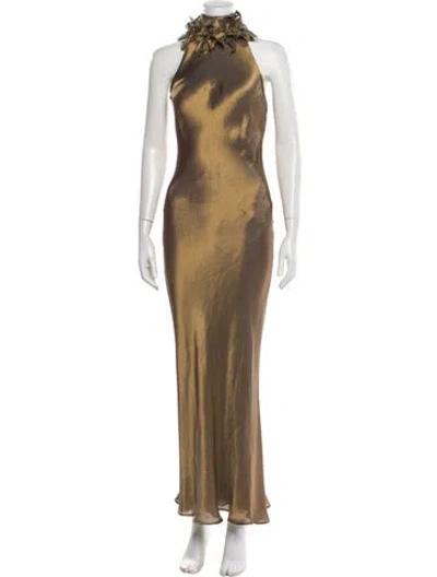 Pre-owned Ralph Lauren Silk Long Dress