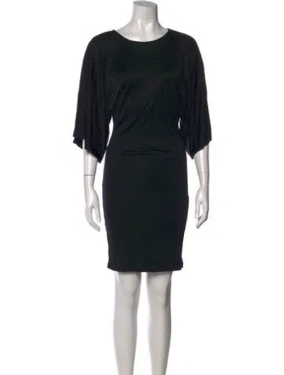Pre-owned Ralph Lauren Silk Mini Dress In Black