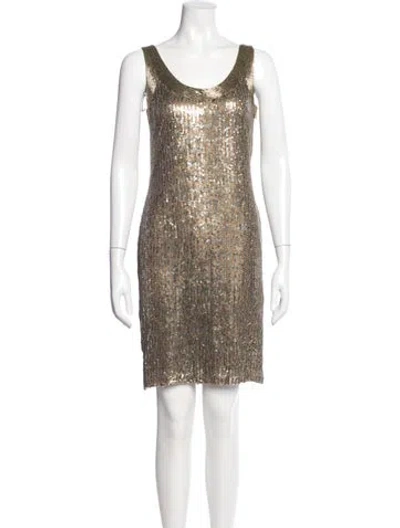 Pre-owned Ralph Lauren Silk Mini Dress In Multi