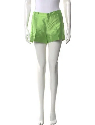 Pre-owned Ralph Lauren Silk Mini Shorts In Green