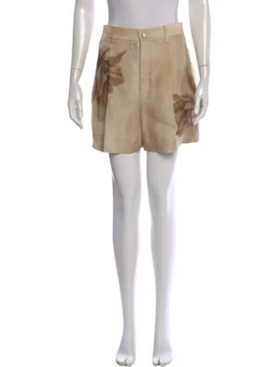 Pre-owned Ralph Lauren Silk Mini Shorts W/ Tags