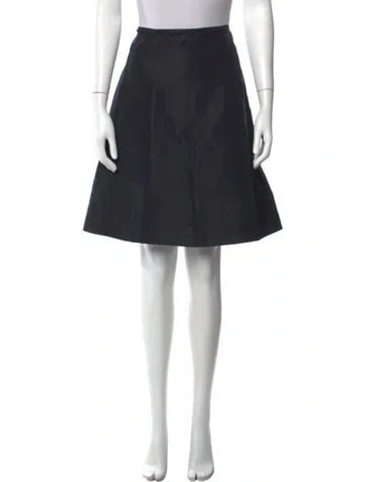 Pre-owned Ralph Lauren Silk Mini Skirt In Black