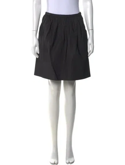 Pre-owned Ralph Lauren Silk Mini Skirt In Black