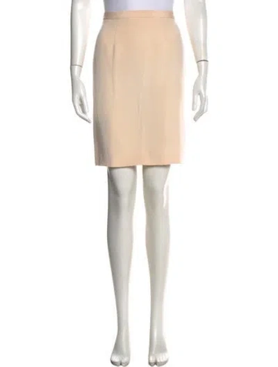 Pre-owned Ralph Lauren Silk Mini Skirt In Neutrals