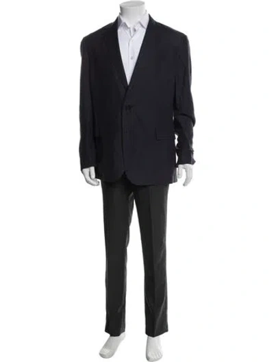 Pre-owned Ralph Lauren Silk Overcoat In Blue