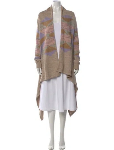 Pre-owned Ralph Lauren Silk Patterned Sweater In Neutral