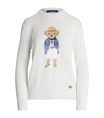RALPH LAUREN SILK POLO BEAR SWEATER