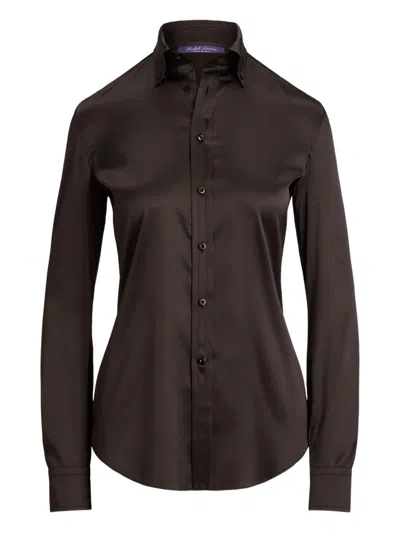 RALPH LAUREN SILK-SATIN SHIRT
