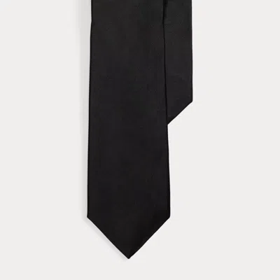 Ralph Lauren Silk Satin Tie In Black