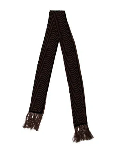 Pre-owned Ralph Lauren Silk Scarf In Brown