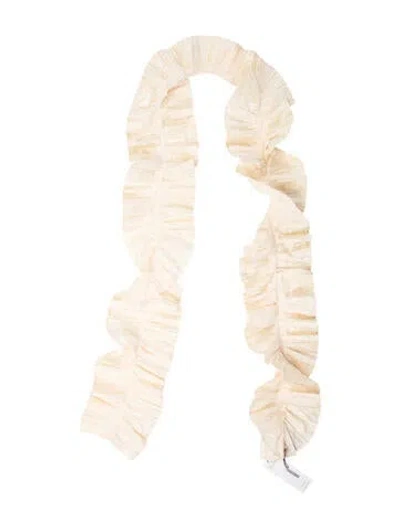 Pre-owned Ralph Lauren Silk Scarf W/ Tags In Neutral