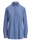 Ralph Lauren Cotton Adrien Shirt In Blue