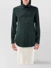 Ralph Lauren Cameron Satin Long-sleeve Shirt