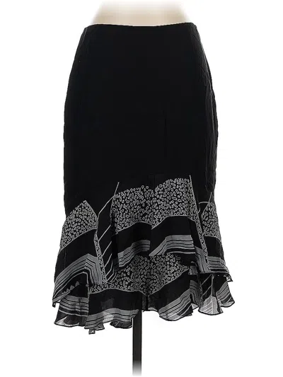 Pre-owned Ralph Lauren Silk Skirt In Black