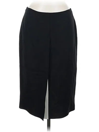 Pre-owned Ralph Lauren Silk Skirt In Black