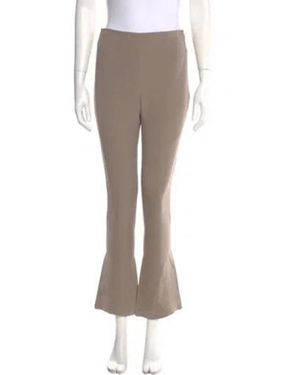Pre-owned Ralph Lauren Silk Straight Leg Pants In Neutral