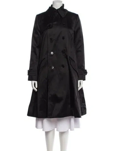 Pre-owned Ralph Lauren Silk Trench Coat In Gray