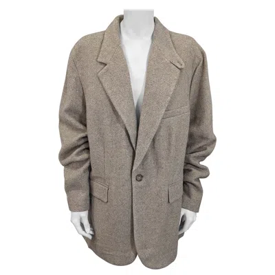 Pre-owned Ralph Lauren Silk Tweed And Swarovski Crystal Blazer, Purple Label