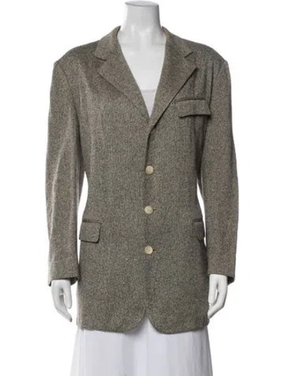 Pre-owned Ralph Lauren Silk Tweed Pattern Coat In Multicolor