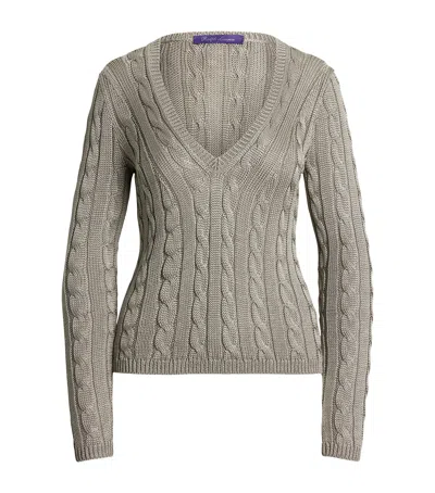 Ralph Lauren Silk V-neck Sweater