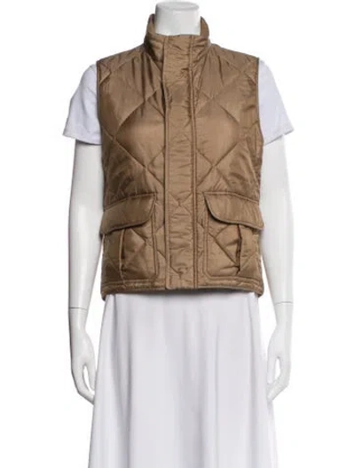 Pre-owned Ralph Lauren Silk Vest In Brown