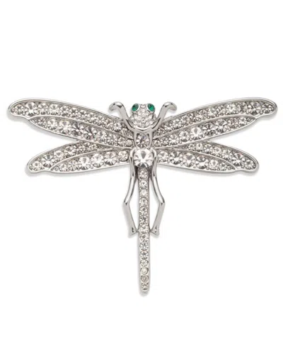 Ralph Lauren Silver-tone Crystal Dragonfly Pin