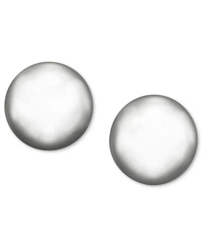 Ralph Lauren Silver-tone Metal Bead Stud Earrings (8 Mm)