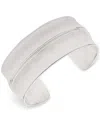 Ralph Lauren Silver-tone Polished Concave Wide Cuff Bracelet