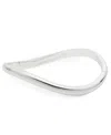 Ralph Lauren Silver-tone Sculptural Bangle Bracelet In Gray
