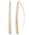 Ralph Lauren Silver-tone Sculptural Threader Earrings (also In Gold-tone) In Gold