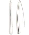 Ralph Lauren Silver-tone Sculptural Threader Earrings (also In Gold-tone) In Gray